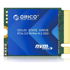 ORICO 256GB 2230 M.2 NVMe SSD, 3D TLC NAND, PCIe 3.0 x4, 3600MB/s lasīšanai un 1800MB/s rakstīšanai, vara radiators M2 SSD, saderīgs ar Steam Deck, Surface Pro 9, Mini PC - J10-2230