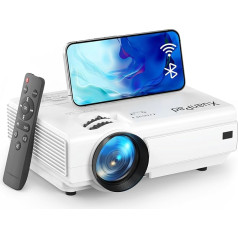 XuanPad Mini Projector, 2024 Improved 14000L WiFi Bluetooth Projector, Mini Projector HD 1080P Supported, Home Cinema Video Projector Compatible with TV Stick/HDMI/USB/AV/Laptop/iPhone/Android