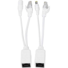 Tosuny 10 pāru PoE inžektors un sadalītājs IP kameras POE RJ45 kabelis Power Over Ethernet adapteris Inžektors + sadalītājs DC 12V