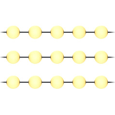 Gaismas virtene, 15 x 1W, 15 x 60lm, 2500K, 10,5m