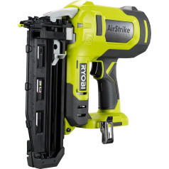 RYOBI 18 V ONE+ bezvada akumulatora naglu nazis R16GN18-0 (naglu diametrs 1,6 mm, naglu garums no 19 līdz 64 mm, magazīna ietilpība - 100 naglu iepakojumā, AirStrike tehnoloģija bez akumulatora un akumulatora)