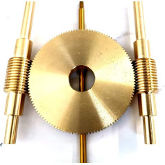 COQALINEX Schneckengetriebe, Radschnecke, Motorritzel, Schneckengetriebe, 120 Zähne, 0,4 m, 120 Zähne, 12 mm Lochdurchmesser, Zahnrad 1:120, Messing-Verzögerungsturbinen-Schneckengetriebe