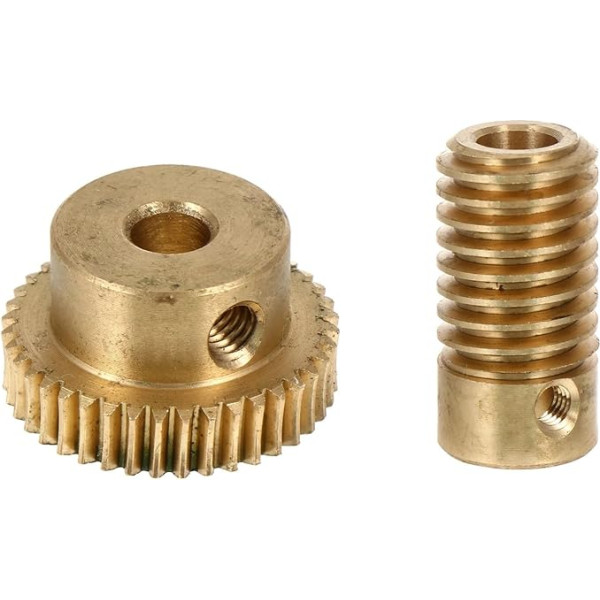 PLACKE Worm Gear Vara vērpstu zobrats ar sliekas komplektu Sliekratu zobrats rūpnieciskām detaļām 2 gab. iepakojumā