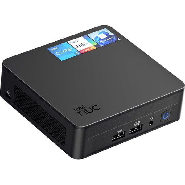 Intel NUC 13 Pro Arena Canyon Mini PC, Core i5-1340P, 16GB RAM, 512GB SSD, Mini dators Windows 11 Pro biznesa mājas birojam, atbalsta 8K/Quad Display/WiFi 6E/BT 5.3/Thunderbolt 4 (NUC13ANKi5)