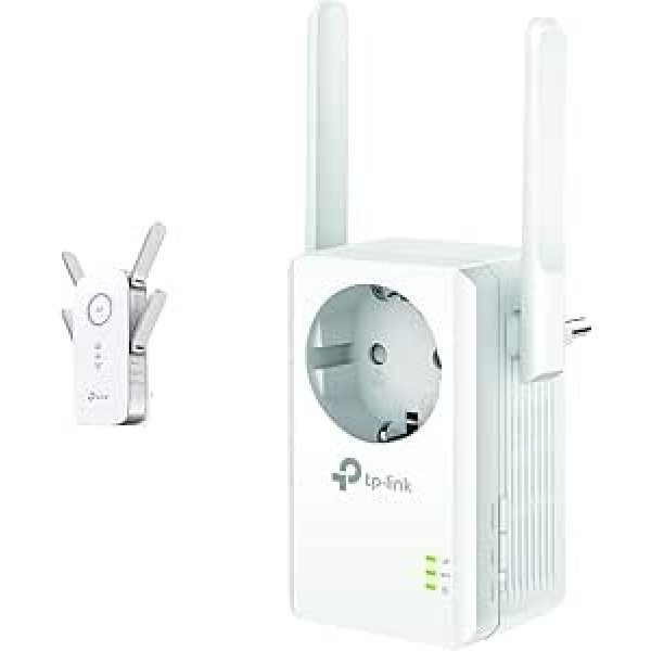 TP-Link RE655 WLAN pastiprinātājs ar atkārtotāju AC2600 un TL-WA860RE WLAN atkārtotājs ar ligzdu