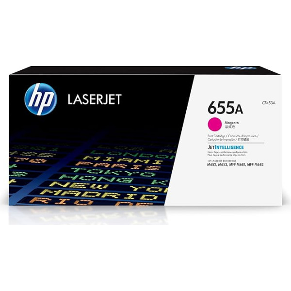 HP tonera kasetne krāsainajam Laserjet Enterprise M652/M653 printerim - purpursarkanā krāsā
