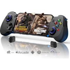 Joso mobilais spēļu kontrolieris Android un iPhone 15/16 sērijas ierīcēm, USB-C ar tālvadības pulti Spēlē PS5/PS4/Xbox/PC, PUBG Mobile, COD, Genshin Impact, Hall Joysticks/Hall Trigger