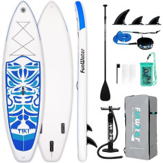 FunWater Stand-Up Paddle Board, piepūšamā SUP dēlis, divas dažādas piederumu konfigurācijas