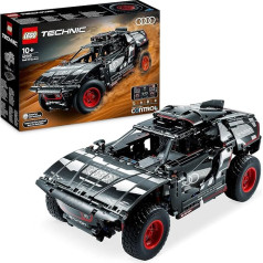 LEGO 42160 Technic Audi RS Q e-tron RC rallija auto rotaļlieta, Dakāras rallija apvidus automobilis, ar aplikāciju vadāms RC ar Control+, dāvana zēniem, meitenēm un faniem no 10 gadu vecuma, lai konstruētu