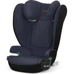 CYBEX Silver Solution B2 i-Fix autosēdeklītis ar kausa turētāju automašīnām ar un bez ISOFIX, no aptuveni 15-50 kg, no 3 līdz 12 gadu vecumam, līča zils