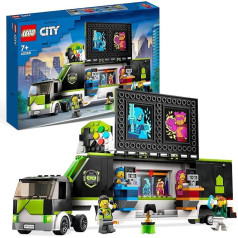 LEGO 60388 Spēļu turnīra kravas automašīna, kravas automašīnas rotaļlieta ar minifigūriņām, dāvana zēniem un meitenēm un e-sporta faniem no 7 gadiem
