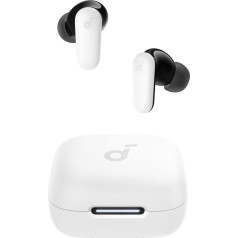 soundcore P30i by Anker trokšņu slāpēšanas austiņas, vieda trokšņu slāpēšana, jaudīgi basi, 45 h atskaņošanas laiks, 2-in-1 futrālis un mobilā tālruņa statīvs, IP54, bezvadu austiņas, Bluetooth 5.4, lietotnes vadība