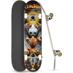 Crandon Skateboard Valid for Beginners and Skateboard Professionals Board + Sandpaper + Truck + Wheels, 7 Ply Canadian Maple Wood. Pieejami trīs izmēri 7,75/8/8/8,25 collas...