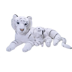 Wild Republic Mamma un bērns Jumbo baltais tīģeris, 76 cm, dāvanu ideja bērniem, mīļa rotaļlieta ar bērnu, milzīga pildīta rotaļlieta, kas izgatavota no pārstrādātām ūdens pudelēm
