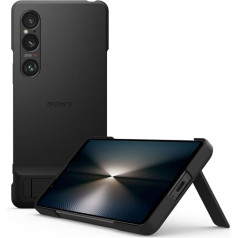 Sony Stilīgs futrālis ar statīvu priekš Xperia 1 VI - Melns