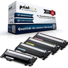 4 x Print-Klex toneris, kas saderīgs ar Samsung CLP-360 CLP-360N CLP-360ND CLP-365 CLP-365W CLX-3300 CLX-3305 CLX-3305FN CLX-3305FW CLX-3305W Xpress C460 FW C467 W Black CycycycycySet - Ec