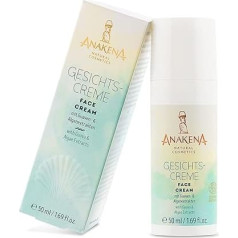 ANAKENA - Dabīgā kosmētika | Sejas krēms | Kurkuma, organiskie gvajavas un aļģu ekstrakti un koenzīms Q10 | 50 ml | Unisex