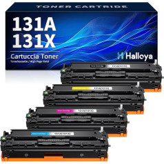 Halloya 131X 131A CF210X Multipack toneris priekš HP Laserjet Pro 200 Color MFP M276nw M276n M251n M251nw M276 M251 CF210A CF211A CF212A CF213A CM1415FNW CP1515N 1525N 128A CF320A 125A CB540A CP1215