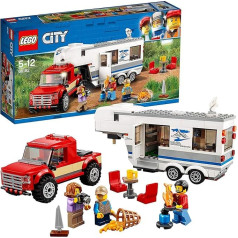 LEGO City 60182 Pikaps un treileris, rotaļlieta zēniem un meitenēm