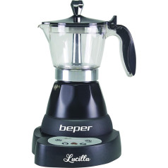 Beper BC.041N Lucilla elektriskais Moka Maker, 400 W