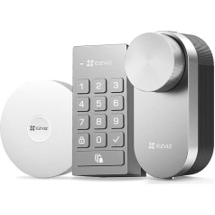 EZVIZ viedā slēdzene ar daudzfunkcionālu tastatūru, inteliģentā durvju slēdzene ar tālvadības piekļuvi un Bluetooth funkciju, elektroniskā durvju slēdzene ar mobilā tālruņa atslēgu DL01Pro