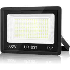 URTBST āra LED prožektors 300 W, 30000 LM āra prožektors IP67 ūdensizturīgs LED prožektors, 7000 K Cool White Super Bright LED prožektors, LED prožektors, āra prožektors dārzam, garāžai, pagalmam,