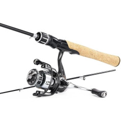 Sougayilang Spinning Reel Rod Combination 1.7m divu gabalu pārnēsājams makšķerēšanas stienis ar jaudīgu zvejas spole saldūdens un sālsūdens 1000 spoles