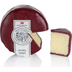 Snowdonia - Ruby Mist, Čedaras siers ar portvīnu un brendiju, brūnais vasks, 200g