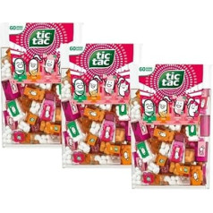 3x tic tac lilliput 60s strawberry 228g - lielisks ceļojuma biedrs jebkurai somai vai automašīnai