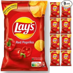 Lay's Sarkano piparu čipsi 150 g x 9 gab.