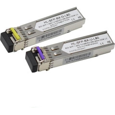 Hookurity 1,25G SFP BIDI 1490/1550NM 80km/100km/120km/160km/190km, Glasfasermodul mit LC-Anschluss(1 Pairs 160KM-LC)