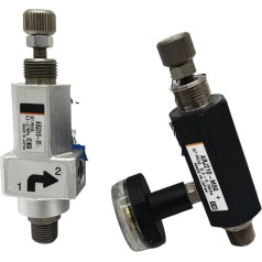 1 x Mikro-Druckregelventil ARJ210-M5/B/G/BG ARJ310/ARJ310F-01/G/BG-04-06 pneimatiskais stūres drošības rullis SMC-Typ (ARJ210-M5B)