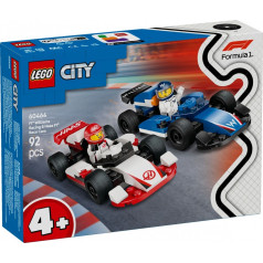 Pilsētas ķieģeļi 60464 f1 automašīnas williams racing un haas f1