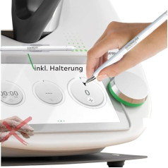 Leckerhelfer® TouchPRO + Touch Pen turētājs - piemērots Thermomix, Touch Pro ekrāna organizators, ērta TM6, TM5 displeja vadība. Skārienjūtīgais pildspalva un mīkstais pieskāriens optimālai darbībai.