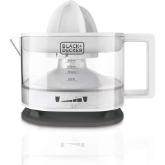 Black+Decker - BXCJ25E Citrusaugļu sulu spiede, 25, plastmasas, 350 ml, balta