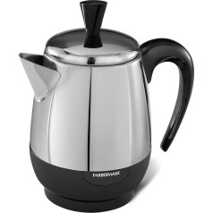 BLACK+DECKER FCP240 2-4 tasīšu perkolators, plastmasas, nerūsējošais tērauds