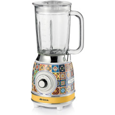 Ariete Positano 583 blenderis ar stikla krūzi 1,5 litri 4 nerūsējošā tērauda asmeņi 4 ātruma līmeņi + pulss 1000 Watt
