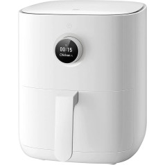 Mi Smart Air Fryer, fritēze bez eļļas, 3,5 l ietilpība, 1500 W, App Control, dubulta gatavošanas telpa, balta krāsā