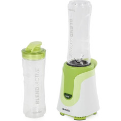 Breville Blend Active VBL062 Stand Mixer un Smoothie ierīce, 2 pārnēsājamas blendera pudeles (600 ml), 300 W, zaļš