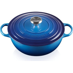 Le Creuset Signature La Marmite 21114262200430 Čuguna čuguna diametrs 26 cm Piemērots visām plītīm un indukcijas plītīm Tilpums: 4,1 L 4,255 kg Azūrs