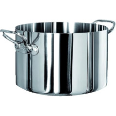 Pentole Agnelli Casserole Dish with 2 Handles Aluminium High 36cm Steel