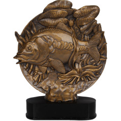 Statuete RFST3050 makšķerēšana / 32 cm / zelta krāsā