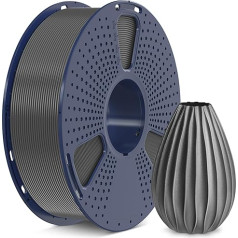 SUNLU PETG filaments 1,75 mm ar SUNLU Upgrade 1 kg rulli, izmēru precizitāte +/- 0,02 mm, vairumam FDM 3D printeru, pelēks