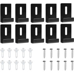 10 nerūsējošā tērauda bezrāmju spoguļu montāžas klipu komplekts, spoguļu turētāju klipi ar skrūvēm, izturīgi spoguļu notures klipi, spoguļu piekaramie aksesuāri zīmēšanas dēļiem, attēlu pakaramie Reklāma