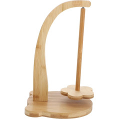 NUOBESTY Stiepļu glabāšanas plaukts Koka diegu plaukts Tamborēšanas vērpējs Koka dzijas dozators Tamborēšanas aprīkojums Yann Ball Winder Bobbin Yarn Ball Winder Yarn Holder Yarn Spinner Holder Yarn Stand Munchhausen
