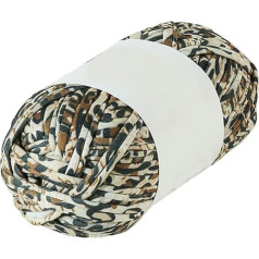400 g elastīga auduma tamborēšanas auduma dzija Mīksts T-krekls dzija DIY adīšanas grozs Grozs Grozs dzija Leopards (Leopards)