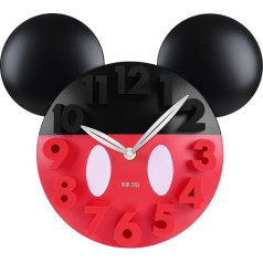 MEIDI CLOCK Mickey Mouse koncepcijas sienas pulkstenis - 3D skaitļi Klusā kvarca kustība 12