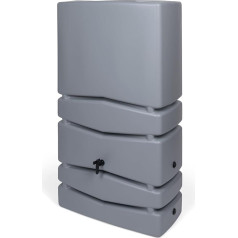 Kreher Aqua Tower XXL ūdens muca ar krānu un automātisko uzpildi - lielisks, smalks izskats, pelēkā krāsā, 350 litru ietilpība Izmēri (platums x dziļums x augstums): 77,5 x 38,3 x 135 cm