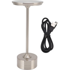 Skanīga naktslampa, LED-Touch-Control-Schreibtischleuchte, 3 Helligkeitsstufen, USB-dimmbares Nachtlicht, Nachttischleuchte Für Schlafzimmer, Büro, Hotel, Bar(Silber)