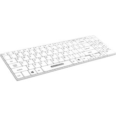 neoLab 1-0110 Plastmasas USB higiēnas klaviatūra ar ciparu tastatūru Standarta izkārtojums 34,5 cm garumā IP 65 Balta